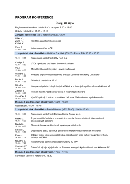 Program konference 2015 - Výzkumný a zkušební ústav Plzeň s.r.o.
