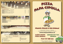 Let&aacute;k CZ - Pizza Papa Cipolla