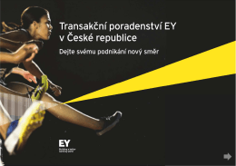 Transakční poradenství EY v České republice
