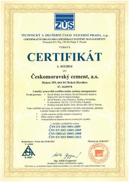 Integrovan&yacute; syst&eacute;m ř&iacute;zen&iacute;