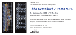 T&aacute;ňa Svato&scaron;ov&aacute; / Pocta V. H.