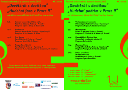 „Devětkrát s devítkou” „Hudební podzim V Praze 9"