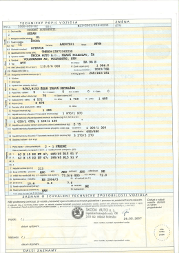 Technick&yacute; popis &Scaron;koda Octavia I