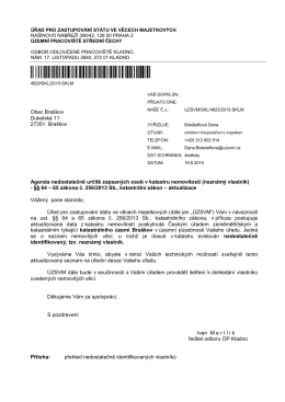 ČJ: UZSVM/SKL/4823/2015-SKLM