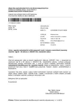 ČJ: UZSVM/SBE/1074/2015-SBEM