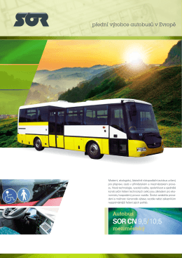 Autobus SOR CN 10,5 - katalogový list