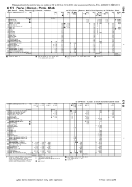 170 (Praha -) Beroun - Plzeň - Cheb 170 170