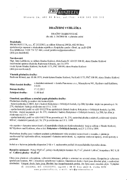 DRAŽEBN&Iacute; VYHL&Aacute;&Scaron;KA - Rokytnice v Orlick&yacute;ch hor&aacute;ch