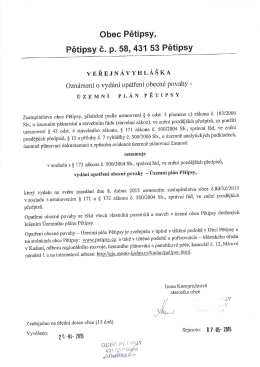 Veřejná vyhláška