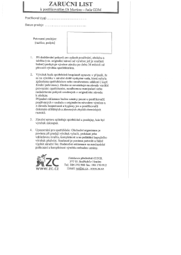 Z&aacute;ručn&iacute; list k postřikovačům Di Martino