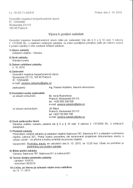 Výzva k podání nabídek_VZ_2015_71_zateplení objektů
