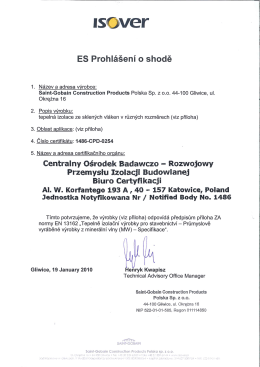 E&Scaron; Prohl&aacute;&scaron;en&iacute; o shodě