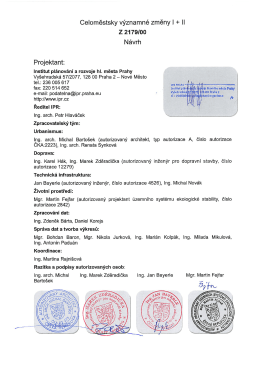 Celoměstsky V&yacute;znamn&eacute; změny l + ll