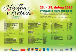 Hudba v květech - program