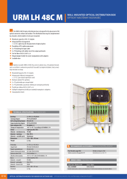 urm lh 48c m |wall  mounted optical distribution box