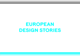 European Design Stories, designSUPERMARKET