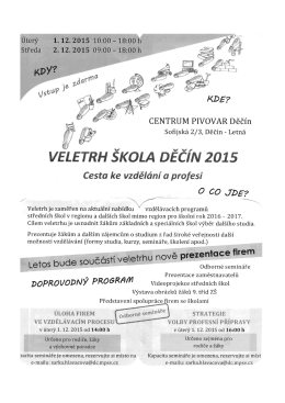 věletrh škola děči`n 2015 - Základní škola a Mateřská škola Vojanova