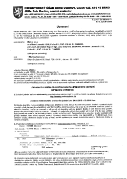 EXEKUTORSK&Yacute; &uacute;ŘAs BRNO-VENKOV, Veveř&iacute; &sect;25, 616 45