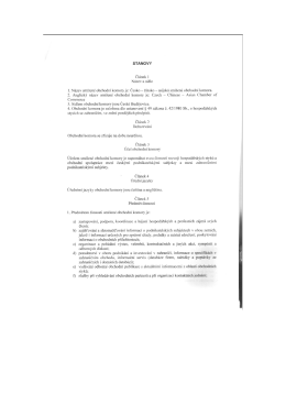 STANOVY - Česko &ndash; č&iacute;nsko &ndash; asijsk&aacute; sm&iacute;&scaron;en&aacute; obchodn&iacute; komora