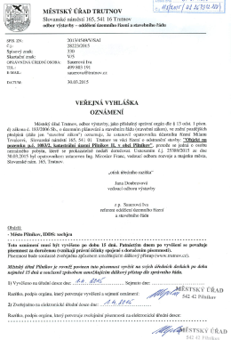 Oznámení o ustanovení opatrovníka