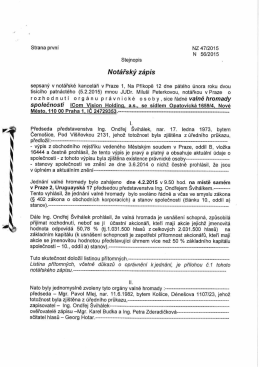 Not&aacute;řsk&yacute; z&aacute;pis - INNOVATIVE COMMERCE as