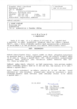 736 Ol HAVÍŘOV čj.: 87313/l0/37090l806l24 Vyřizuje: Tyrlíková Jana