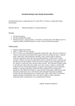 Zápis KR Komenského 28. 5. 2015