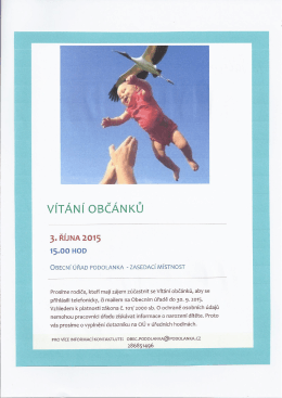 V&Iacute;T&Aacute;N&Iacute; OBČ&Aacute;NKŮ 3. ř&iacute;jna 2015