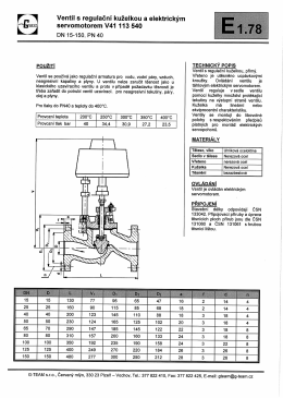 V41 113 540 s elektrickým servomotorem - G