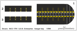 Decals - Noe-1101 u.s.s. Enterprise - hangar bay