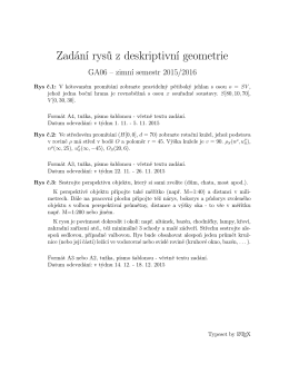 Zadání rysů na zimní semestr 2015/2016