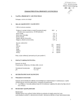 4.1 4.2 CHARAKTERYSTYKA PRODUKTU LECZNICZEGO
