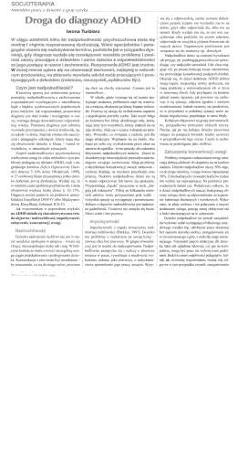 Droga do diagnozy adhd cz1