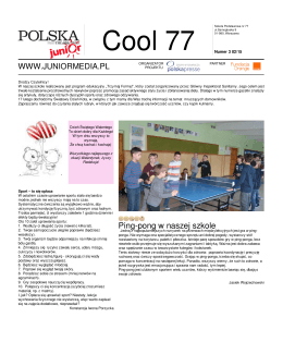 Cool 77 - Junior Media - szkoła podstawowa nr 77