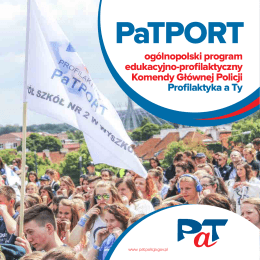 Działanie w ramach PaT – PaTPORT – broszura