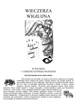 Wieczerza Wigilijna - broszurka