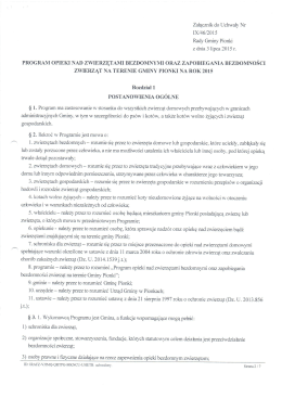 Załącznik do Uchwały Nr IX/46/2015 Rady Gminy Pionki