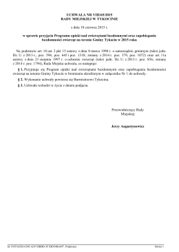 Uchwała Nr VIII/65/2015