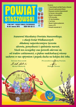 Nr 58 / grudzień 2015 - Starostwo Powiatowe w Staszowie