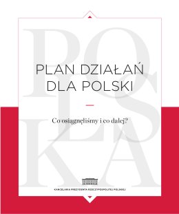 PLAN DZIAŁAŃ DLA POLSKI - Prezydent Rzeczypospolitej Polskiej