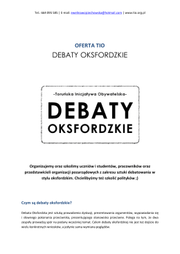DEBATY OKSFORDZKIE