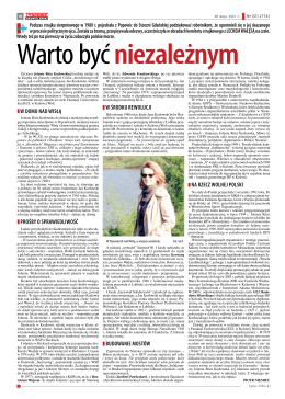 Życiorys Jolanty Róży Kozłowskiej opublikowany w Tygodniku
