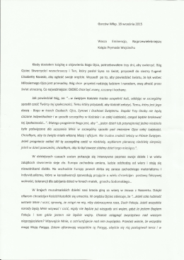 czytaj list - B&oacute;g Ojciec m&oacute;wi do swoich dzieci