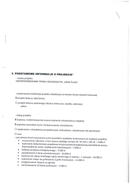 "Zagospodarowanie terenu miejskiego pn. "Dzika plaża"