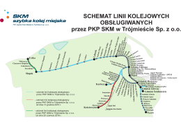 Mapa połączeń obsługiwanych przez PKP Szybka Kolej