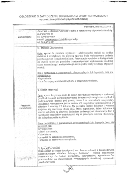 wyposażenie pracowni psychotechnicznej