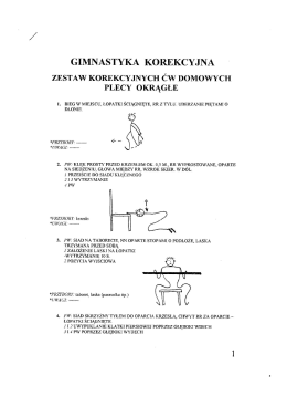 Zestaw ćwiczeń do wykonywania w domu