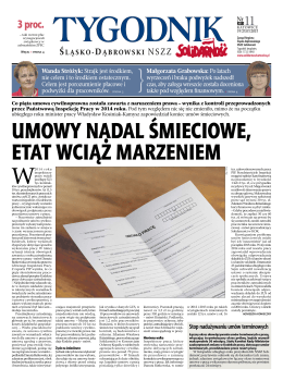 UMOWY NADAL ŚMIECIOWE, ETAT WCIĄŻ