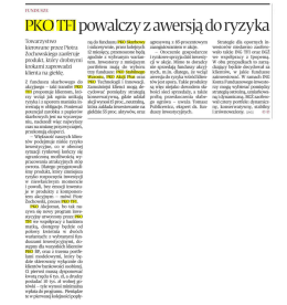 PKO TFI powalczy z awersja do ryzyka