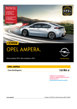 CENNIK Pełna wersja - Ampera - Dixi-Car